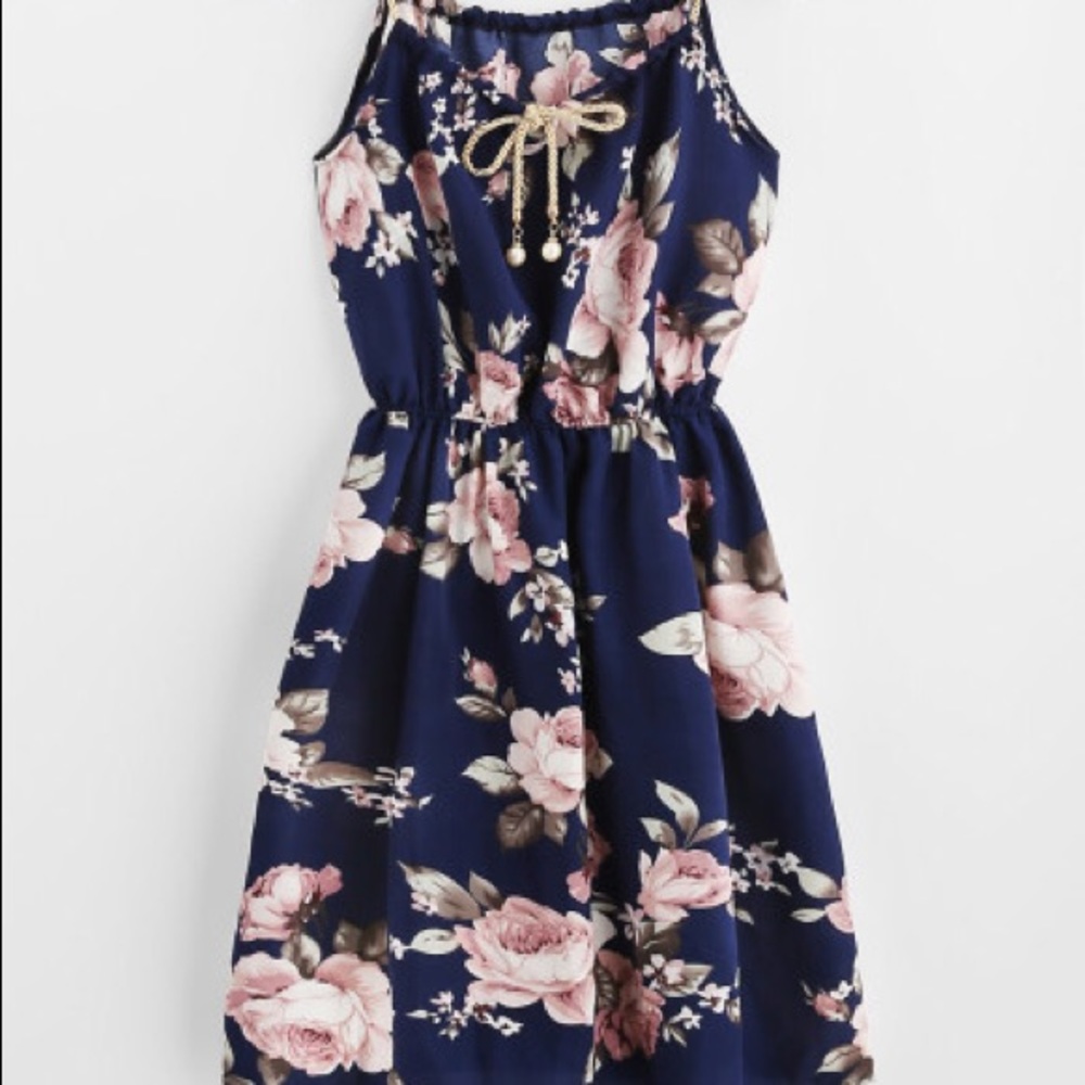 🚫SOLD🚫Floral print Aline slip dress L